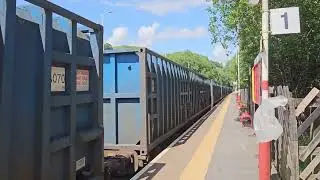 Db cargo 66 094 with a 5 tone passing through walsden station 13:00