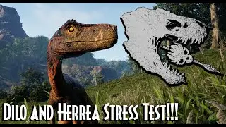 Herrerasaurus and Dilo Stress Test!!!!!!- The Isle Update 6.5 Gameplay