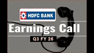 HDFC Bank Ltd concall for Q3FY26 #hdfcconcall #hdfc