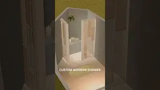 Let's build a custom modern shower in The Sims 2 (No CC or mods)