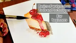 How to use watercolor for painting like that ☝️☝️/watercolor painting tutorial 