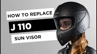 AIROH J110 URBAN JET HELMET SUN VISOR ASSEMBLY AND DISASSEMBLY VIDEO TUTORIAL