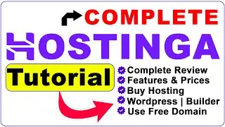 Hostinger Crush Course | Get A Free .com Domain | step by step Wordpress setup