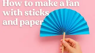 How to make a fan with sticks and paper?🗞️📜#paper #magic 