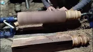 Make A Wooden Bed Leg Design/लकड़ी के बिस्तर के पाये की डिजाएन बनाना।