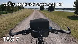 1000km Radreise von Flensburg nach Aachen - Tag 7 (D-Route 7 / Pilgerroute) - 2019