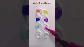 how to satisfying water drop coloring art lighting 04 #shortsfeed #art #waterdrop #satisfying #flute