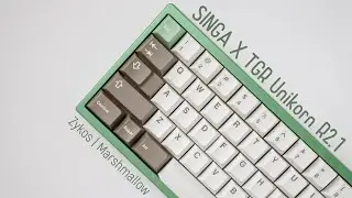【ASMR】 Singa x TGR Unikorn R2.1 Typing Sounds | Zykos | Marshmallow