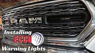 Ecco Warning Lights Installed in Grill and rear Bumper on a 2020 New Body Ram