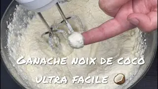 Ganache noix de coco 🥥 - Pour macarons, cupcakes etc&hellip; - a la Hass