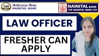 Nainital Bank Recruitment 2025 | LAW Officer Vacancy | Apply Online Details #LLB JOBS #legalnews