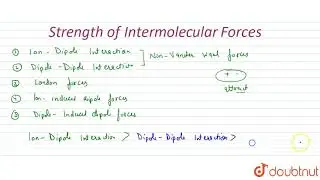 STRENGTH OF INTERMOLECULAR FORCES