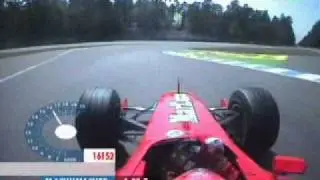 Michael Schumacher - Hockenheim 2001 Onboard Practice GREAT V10