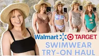 *MASSIVE* SWIMSUIT TRY ON HAUL 2021 | MID SIZE SWIM HAUL | Walmart + Target Swim