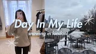 it finally snowed in london! ⋆˙⟡ pr unboxing, day in my life  ₍ᐢ. .ᐢ₎ ⋆˙⋆˚࿔