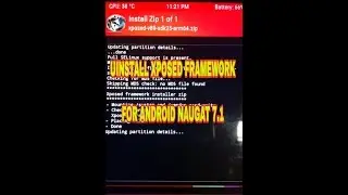 how to uninstall xposed