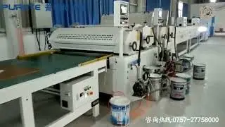 3 UV Roller coating line  Door veneer wood