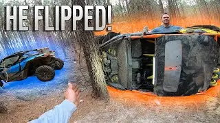 FLIPPED CAN-AM X3 AT DEEPCREEK ATV PARK!!!