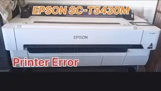 EPSON SC-T5430 Eject the Roll papers Load cut sheets 
