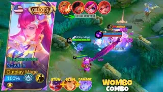 NOVARIA WOMBO COMBO STUN AND STUN! NOVARIA BEST NEW BUILD & EMBLEM 2026 | MOBILE LEGENDS