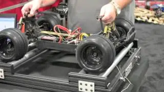Ihobby expo DGI racing rc dyno with Red cat racing xte truck