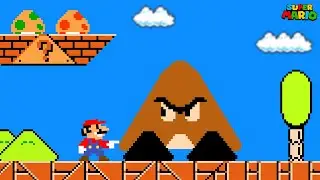 Super Mario Bros., but Mario Can Turn Anything He Wants Into TRIANGLES