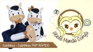 Naninhas Zebrinhas PAP RÁPIDO [ITH] - Projeto na Bordadeira