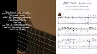 Bach for Guitar BWV 992 Adagiosissimo