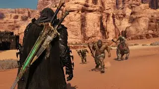 Middle Earth: Shadow of War Free Roam Combat Action Gameplay (NO HUD 60 FPS)