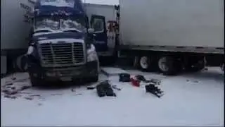 Wyoming I 80 East and Westbound Multi Car Crash