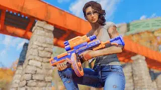 Fallout 4 - Laser RCW & NERF SMG - MONKEYDEPOT THOMPSON SMGs - Xbox One and PC Mod