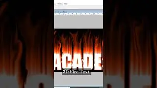 3D text Fire Shape #text #design #writing
