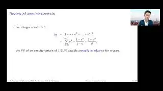 Chapter 5 - whole life annuity due