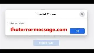 Invalid Cursor - Unknown error (Facebook)