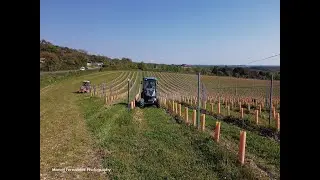 Ploughing fields at Boxley in Kent, by drone