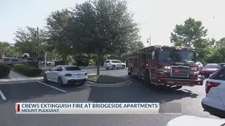 Crews extinguish fire at Bridgeside Apartments