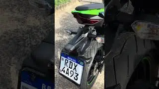 Aplicando verniz de motor na ninja 400