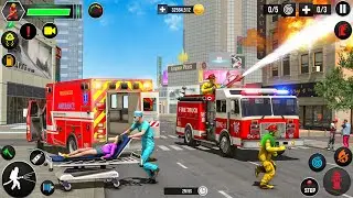 💥US Firefighter Truck Rescue 3D Game (Android & iOS) Gameplay
