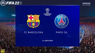 FIFA 22 PS5 | Barcelona Vs Paris Saint Germain | UEFA Champions League | 4K Gameplay