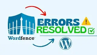 Solve all Wordfence Plugin errors in WordPress