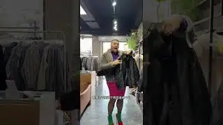 I really want to kick him out#Men s wear#Same city#Mink coat#Physical store