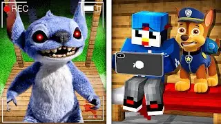MA CAMÉRA A FILMÉE STICH DEVANT CHEZ MOI À 3H00 DU MATIN SUR MINECRAFT ! 😱