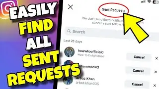 (NEW UPDATE) How to See / Cancel All Sent Follow Requests by YOU on Instagram - 2025