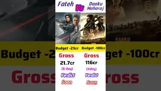 Daaku maharaj Vs Fateh movie box office collection | Fateh comparison #shortsfeed