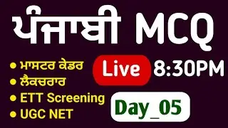 Punjabi Master Cadre Preparation | Master Cadre । Study Fighters
