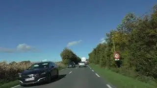Driving On The D768 & D791 From 22400 Lamballe To 22400 Saint Alban, C&ocirc;tes d'Armor, Brittany, France
