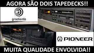 Meus novos Tapedecks!! E a mudança no Rack!! #vintage