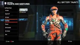 Call of Duty: Black Ops III BATTERY ALL 1ST PLACE TAUNTS