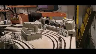 N scale update:  front corner of the layout