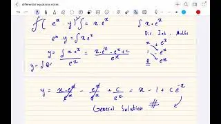 Differential Equations -4 Integrating Factor |  المعادلات التفاضلية 4